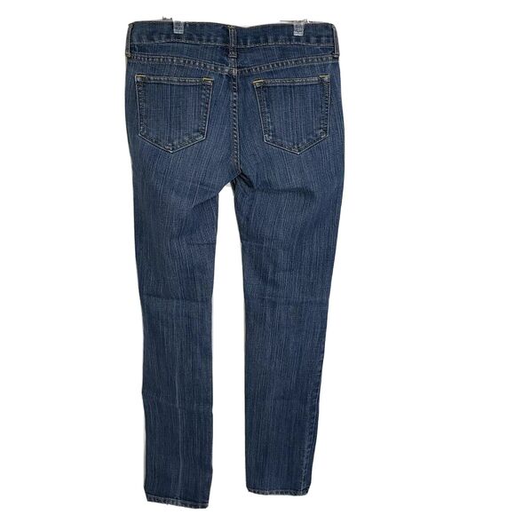 Old Navy Women Jeans Sz 4 Tall The Diva Denim Blue Straight Leg Stretch Low Rise - Picture 7 of 10